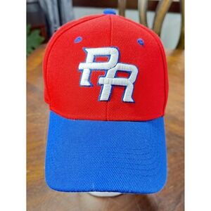 Puerto Rico Hat Cap Fitted Mens Red Blue Baseball World Classic Flag PR WBC